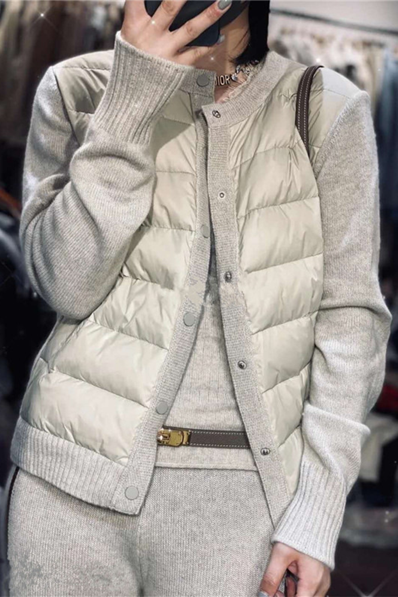 Drune | Freizeit Winter Daunen Grau Jacke für Frauen