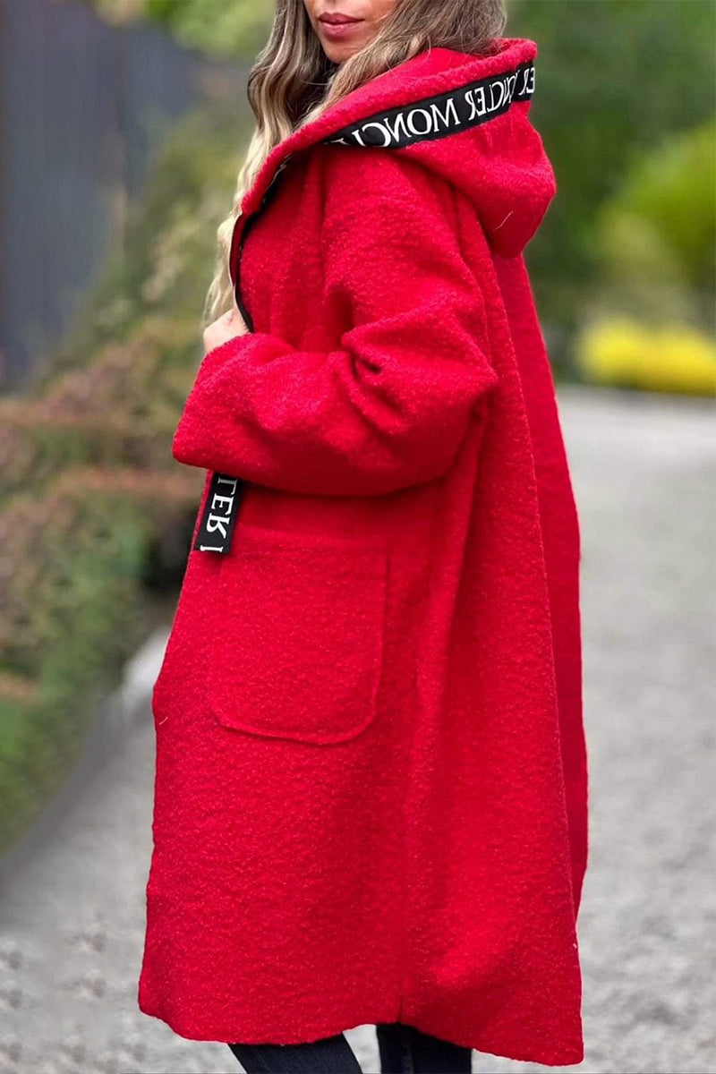 Drune | Lässige Taschen Patchwork Reißverschluss Kapuzenjacke - 6 Farben