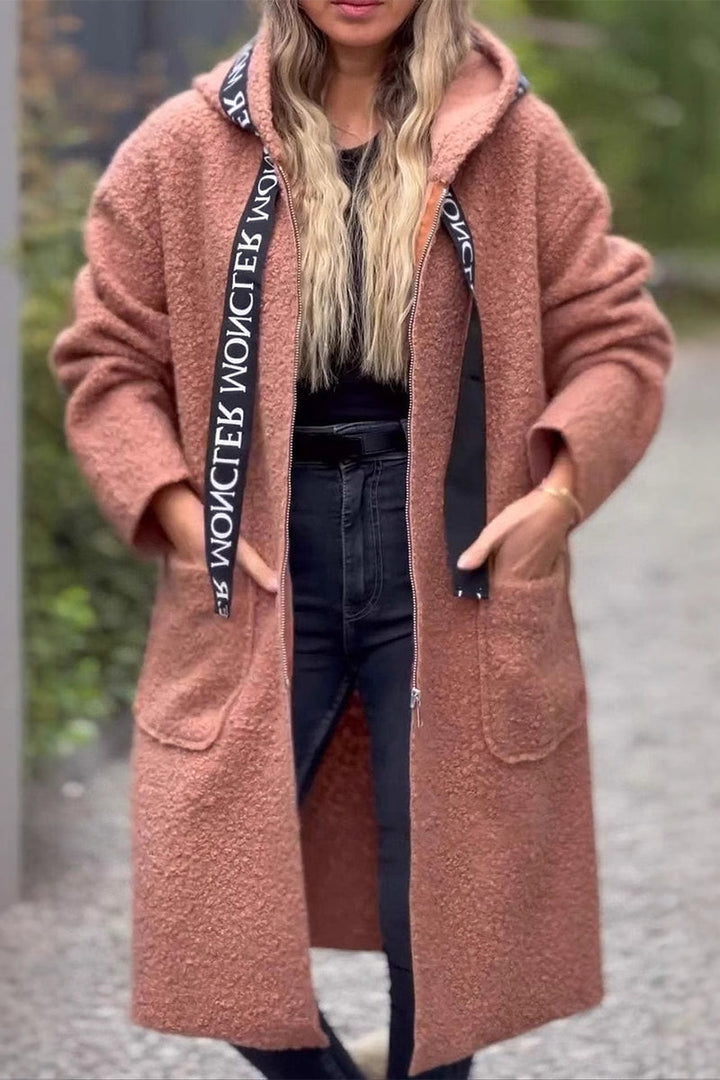 Drune | Lässige Taschen Patchwork Reißverschluss Kapuzenjacke - 6 Farben