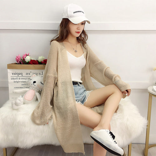Damen Strickjacke mit offenem Schnitt und lässigem Design Drune
