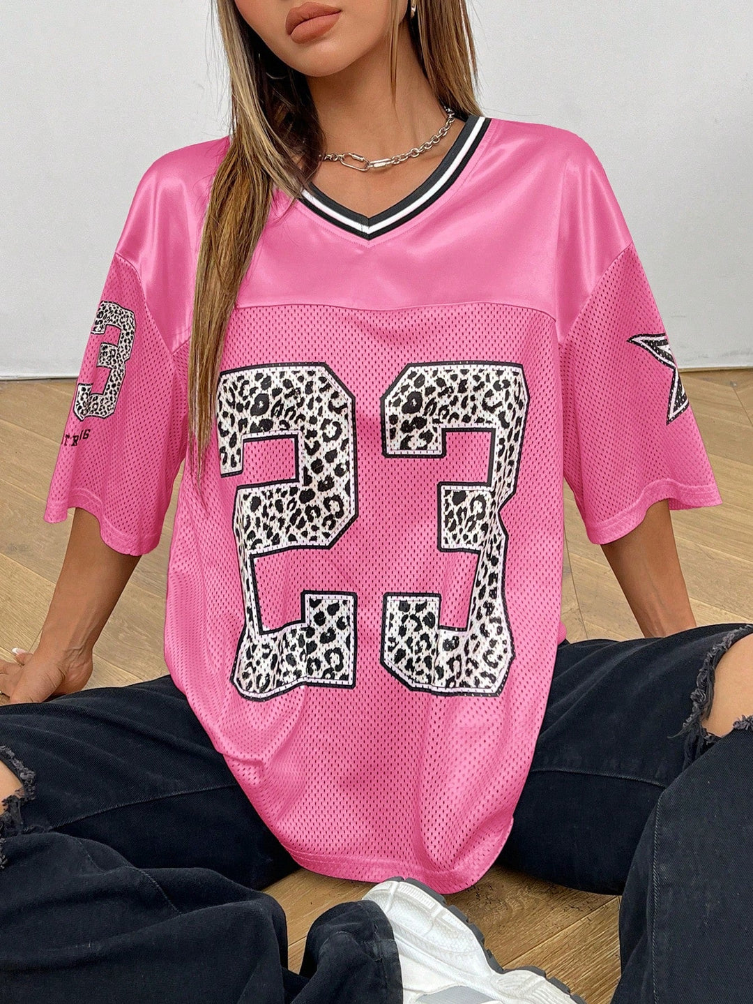 Drune | Jersey Shirt Mit Animal Print Sportlich, Trendy & Streetstyle Ready