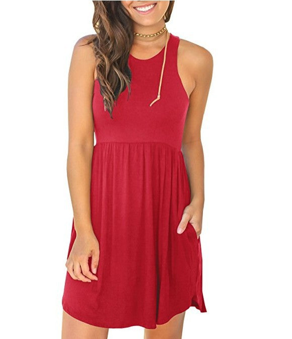 Damen Freizeitkleid mit lässigem Schnitt und praktischen Taschen Drune