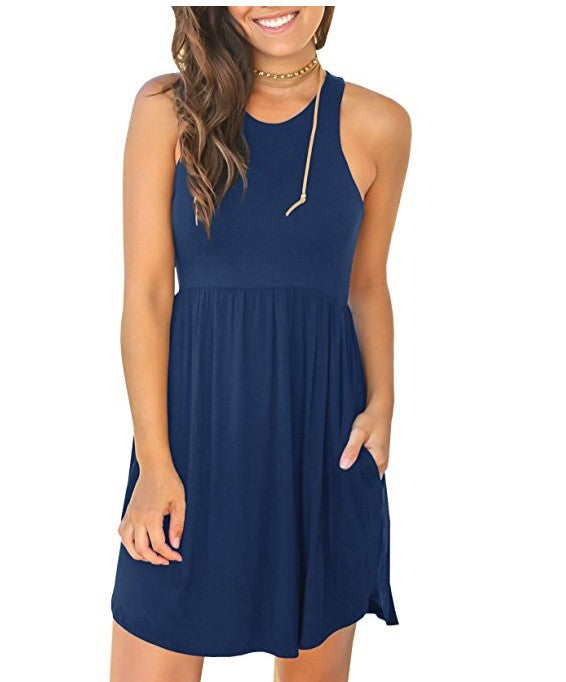 Damen Freizeitkleid mit lässigem Schnitt und praktischen Taschen Drune