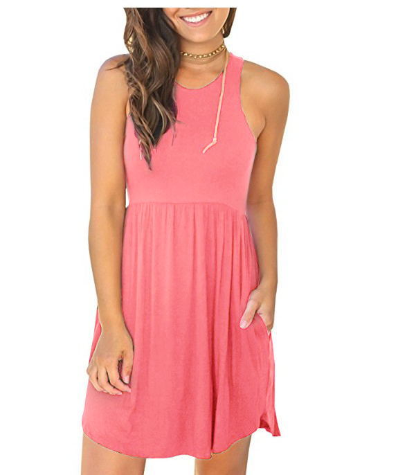 Damen Freizeitkleid mit lässigem Schnitt und praktischen Taschen Drune