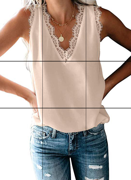 Damen Bluse mit elegantem Spitzeneinsatz Drune