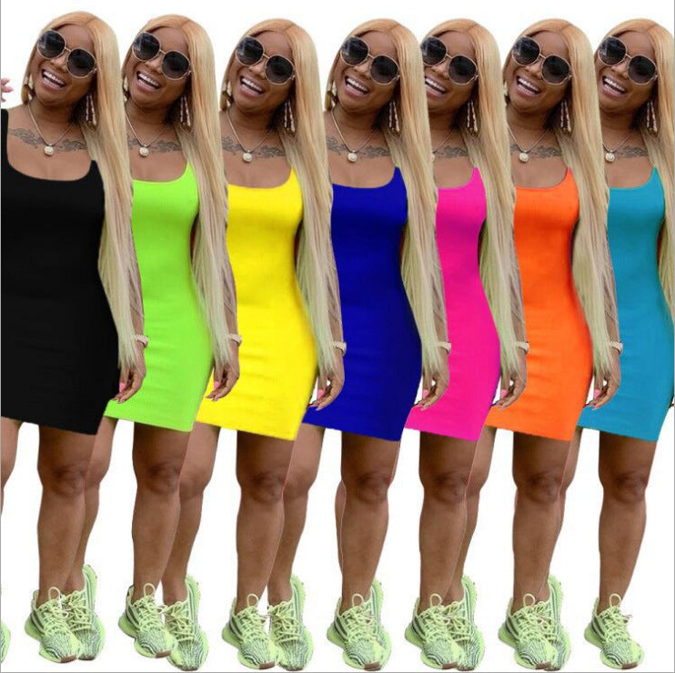 Damen Figurbetontes Sommerkleid Drune