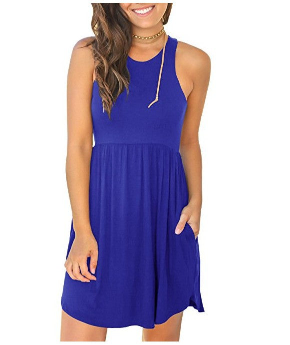 Damen Freizeitkleid mit lässigem Schnitt und praktischen Taschen Drune