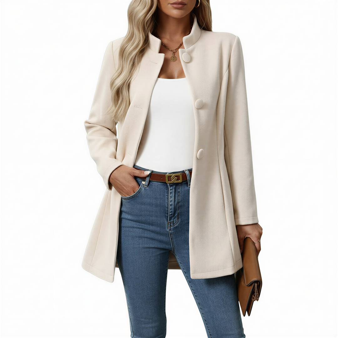 Drune | Damen Knopf-down A-Linie Mantel