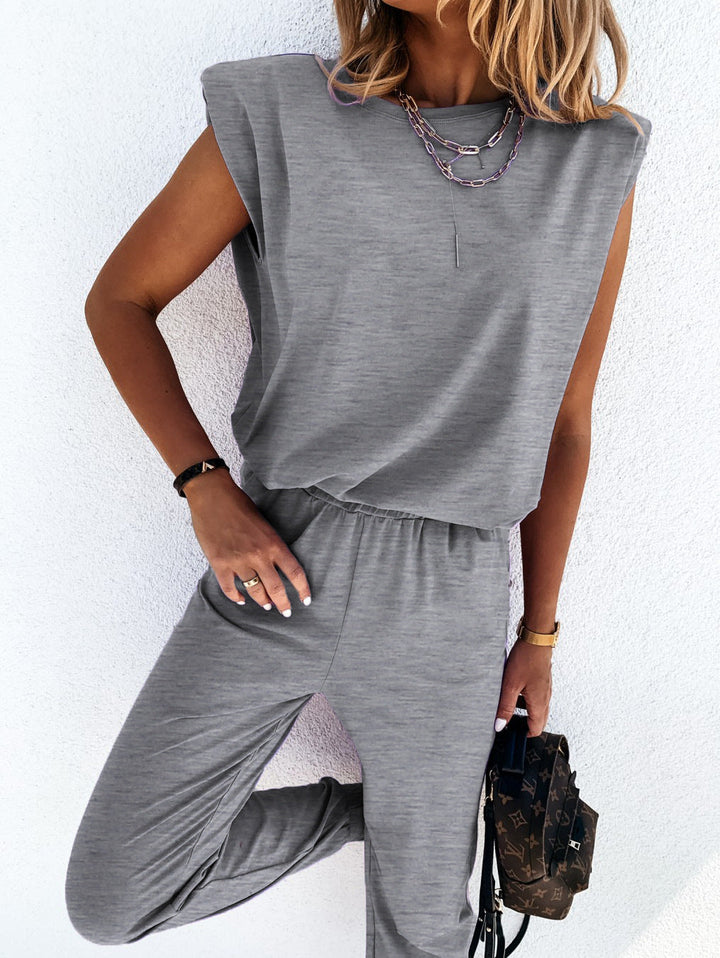 Damen lässiger Jumpsuit mit weichem, elastischem Material und modischem Cut Drune