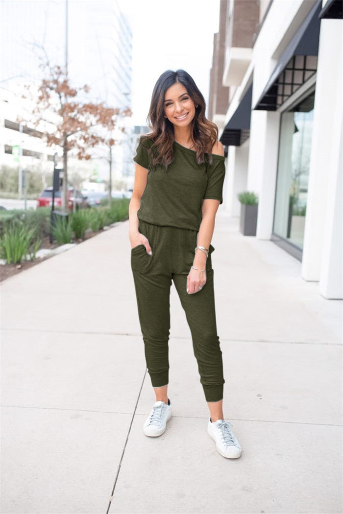 Damen Freizeit-Jumpsuit mit lässigem Schnitt und praktischen Taschen Drune