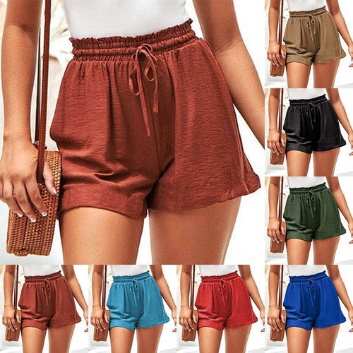 Damen Freizeithose mit elastischem Bund und Kordelzug Drune