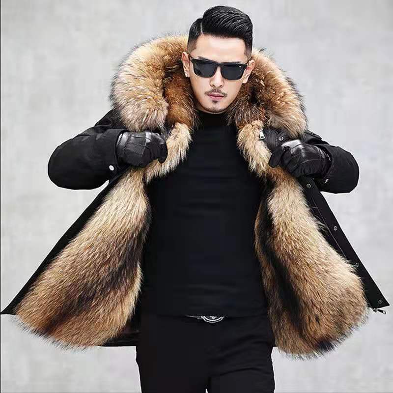 Drune | Herren Parka mit hohem Kragen