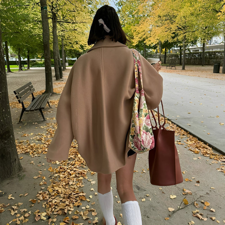 Drune | Oversized Mantel mit doppelreihiger Knopfleiste für Damen