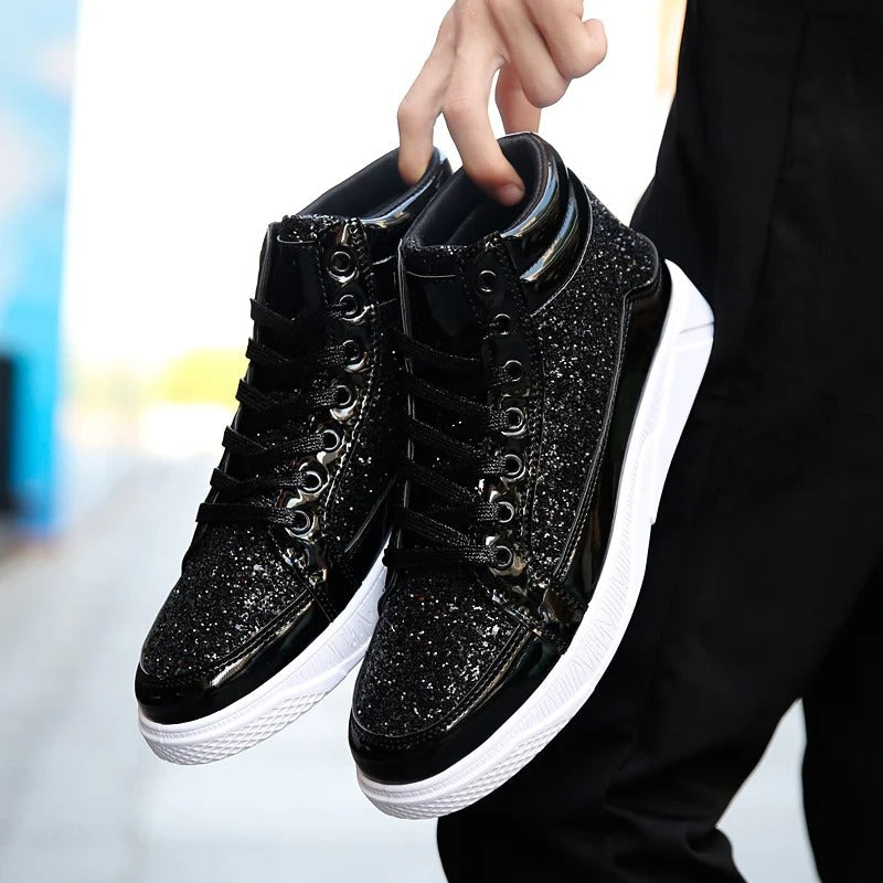 Drune | Herren Basket Schuhe mit Glänzendem Effekt