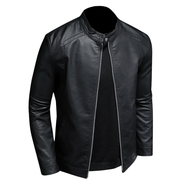 Drune | Trendig Leder Bikerjacke für Männer