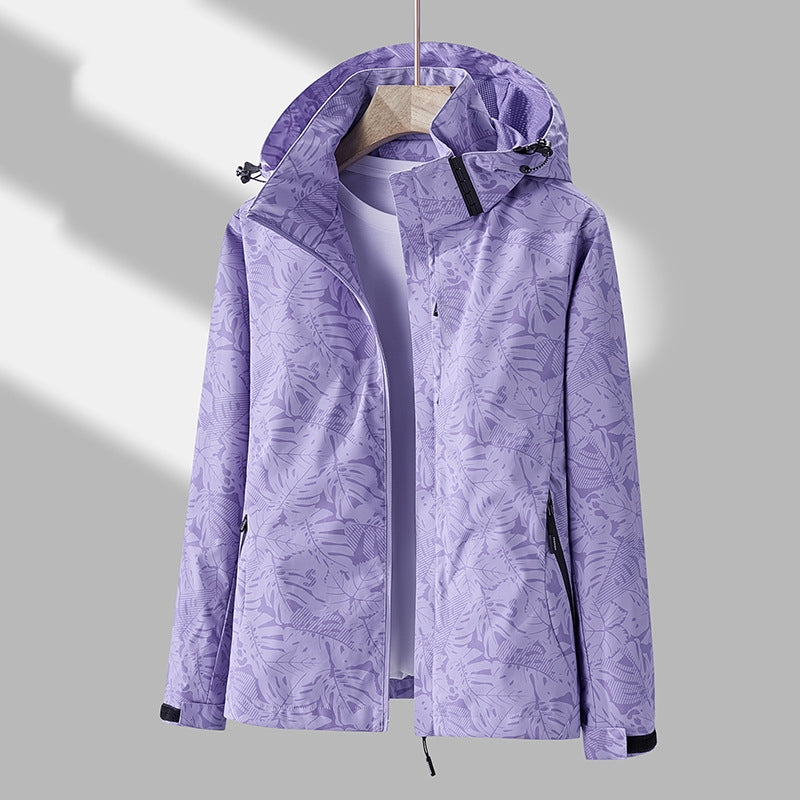 Drune | Stilvolle Damen-Outdoor-Jacke mit Muster und Kapuze