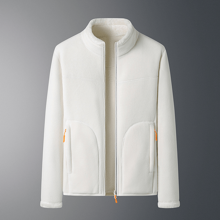 Drune | Fleecejacke mit Reißverschlusstaschen - Leichte Wärme - Hoher Kragen - Alltags-Layer