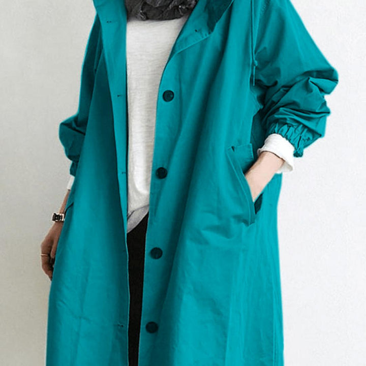 Drune | Button-Up Windbreaker - Leichter Übergrößen-Mantel - Lässige Übergangsoberbekleidung