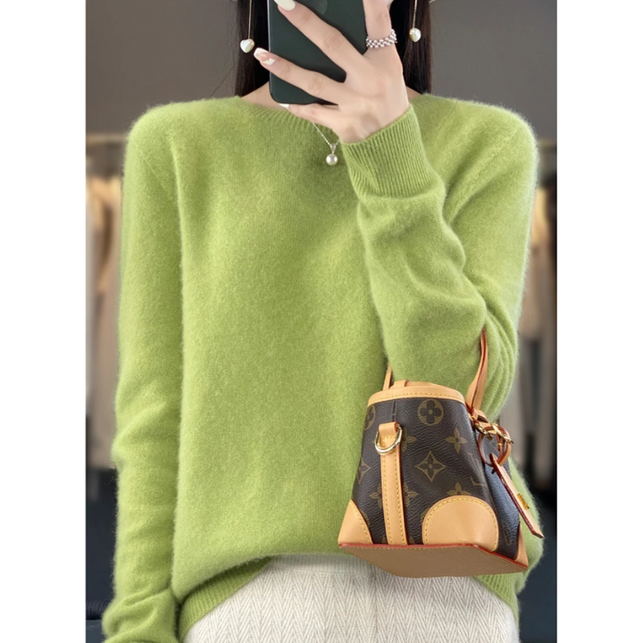 Drune | Cashmere Pullover Damen Stilvoller Rundhals, Weich & Komfortabel