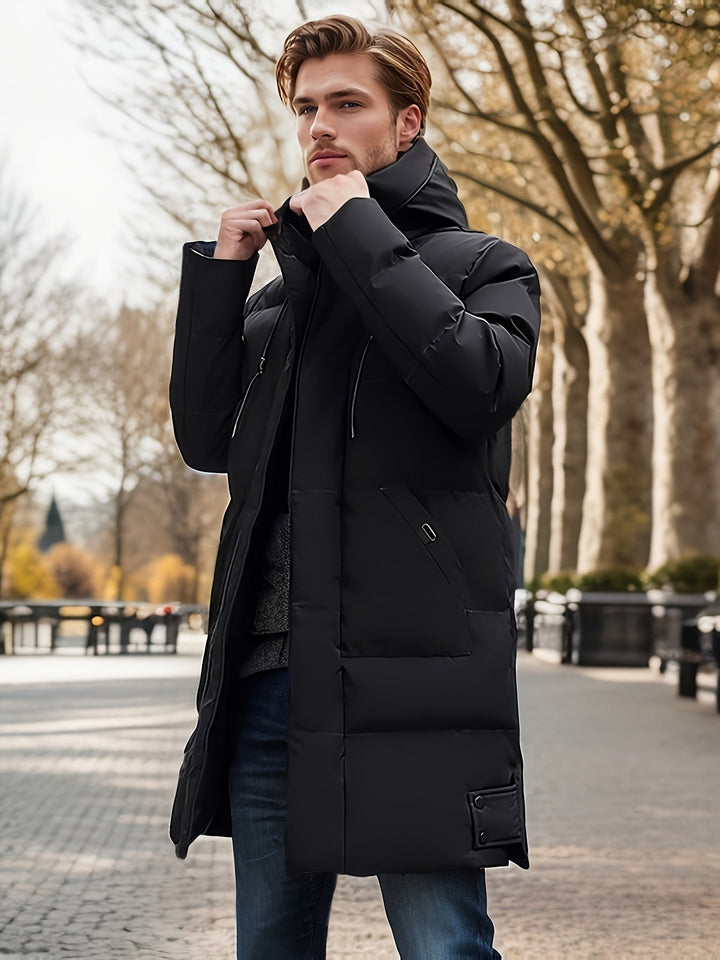 Drune |  Baumwoll Kapuzen Winterjacke Für Herren - Perfekt für Outdoor-Aktivitäten