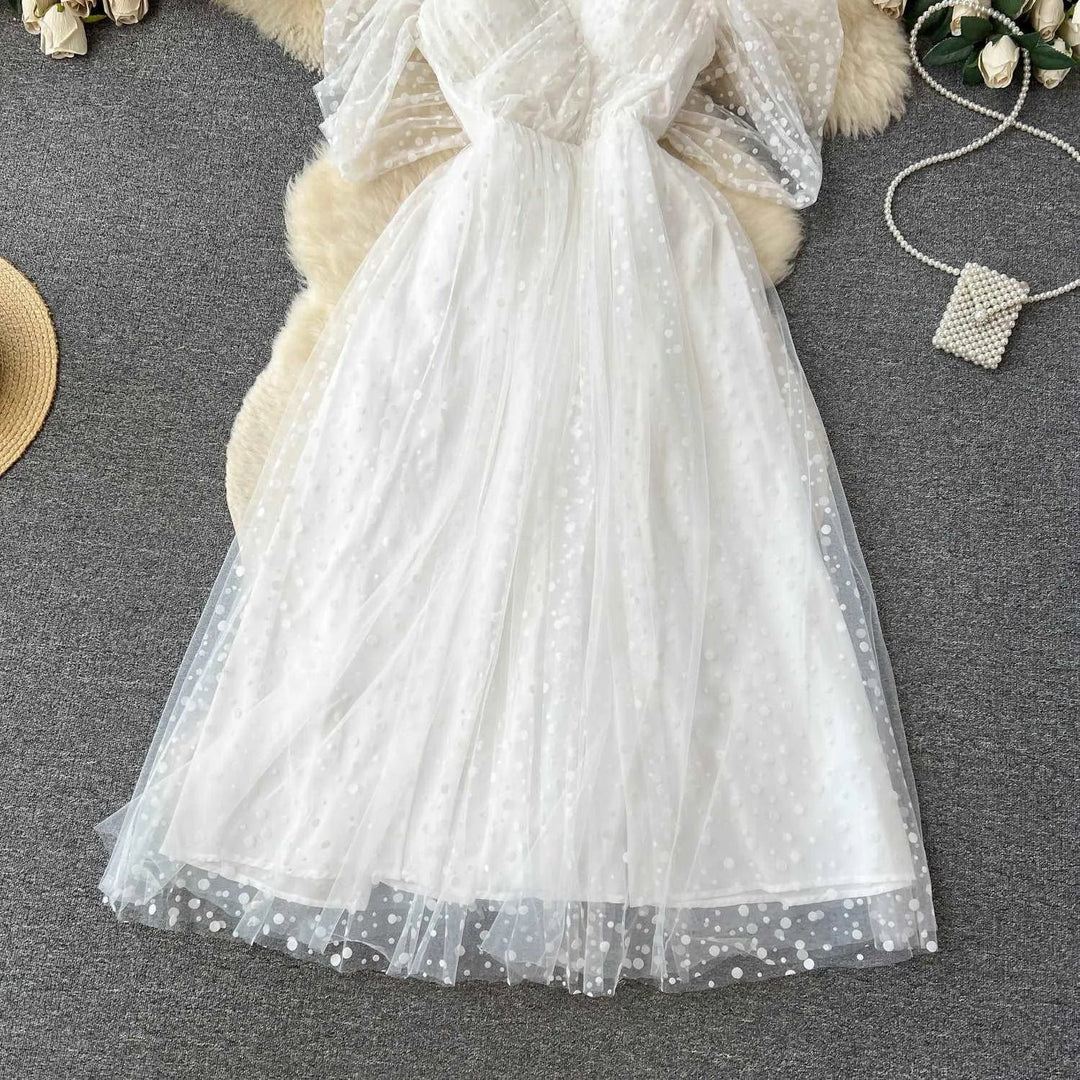 Drune | Weißes Kleid Luxus französisch