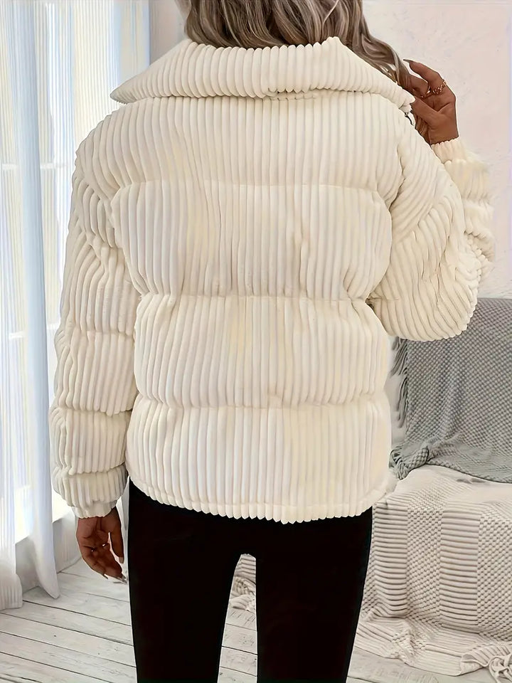 Drune | Gerippte Pufferjacke mit Reißverschluss