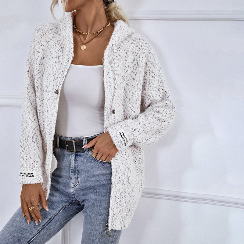 Drune | Gestrickter Strickjacke mit Kapuze