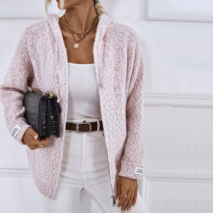 Drune | Gestrickter Strickjacke mit Kapuze