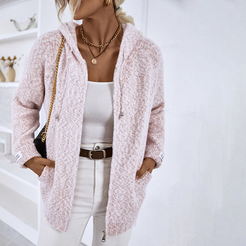 Drune | Gestrickter Strickjacke mit Kapuze