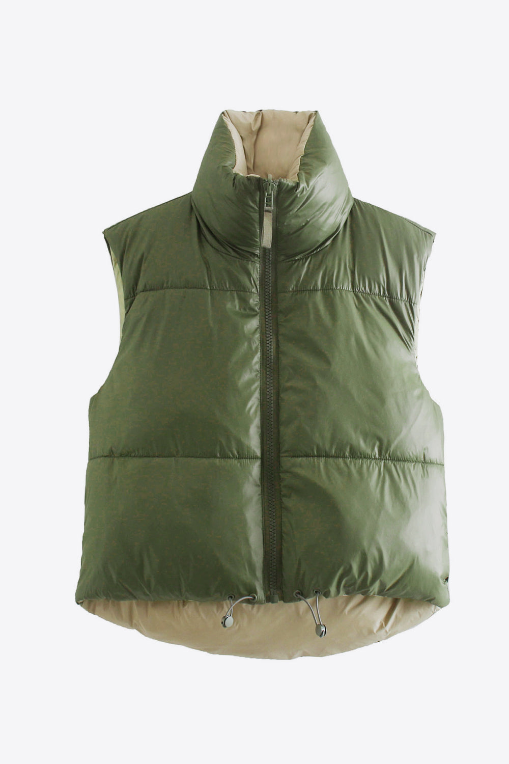 Drune | Zip-Up Drawstring Puffer Weste