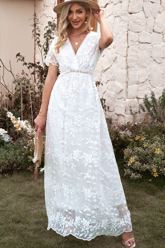 Drune | Spitzen Maxikleid
