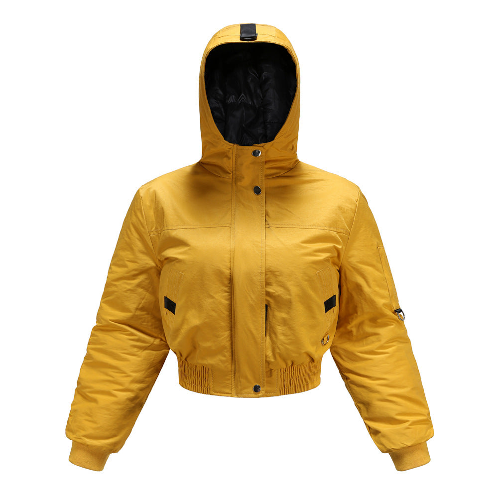 Damen modische kurz geschnittene Winterjacke Drune