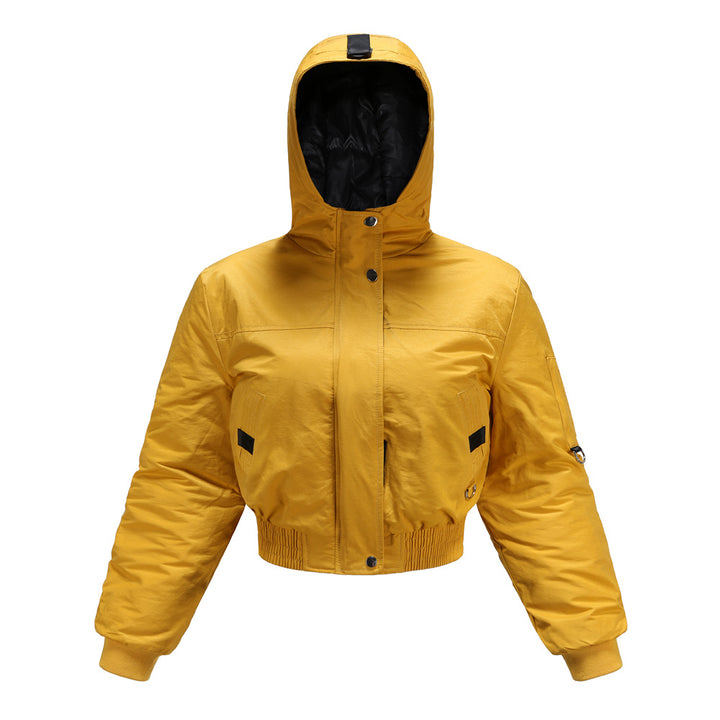 Damen modische kurz geschnittene Winterjacke Drune