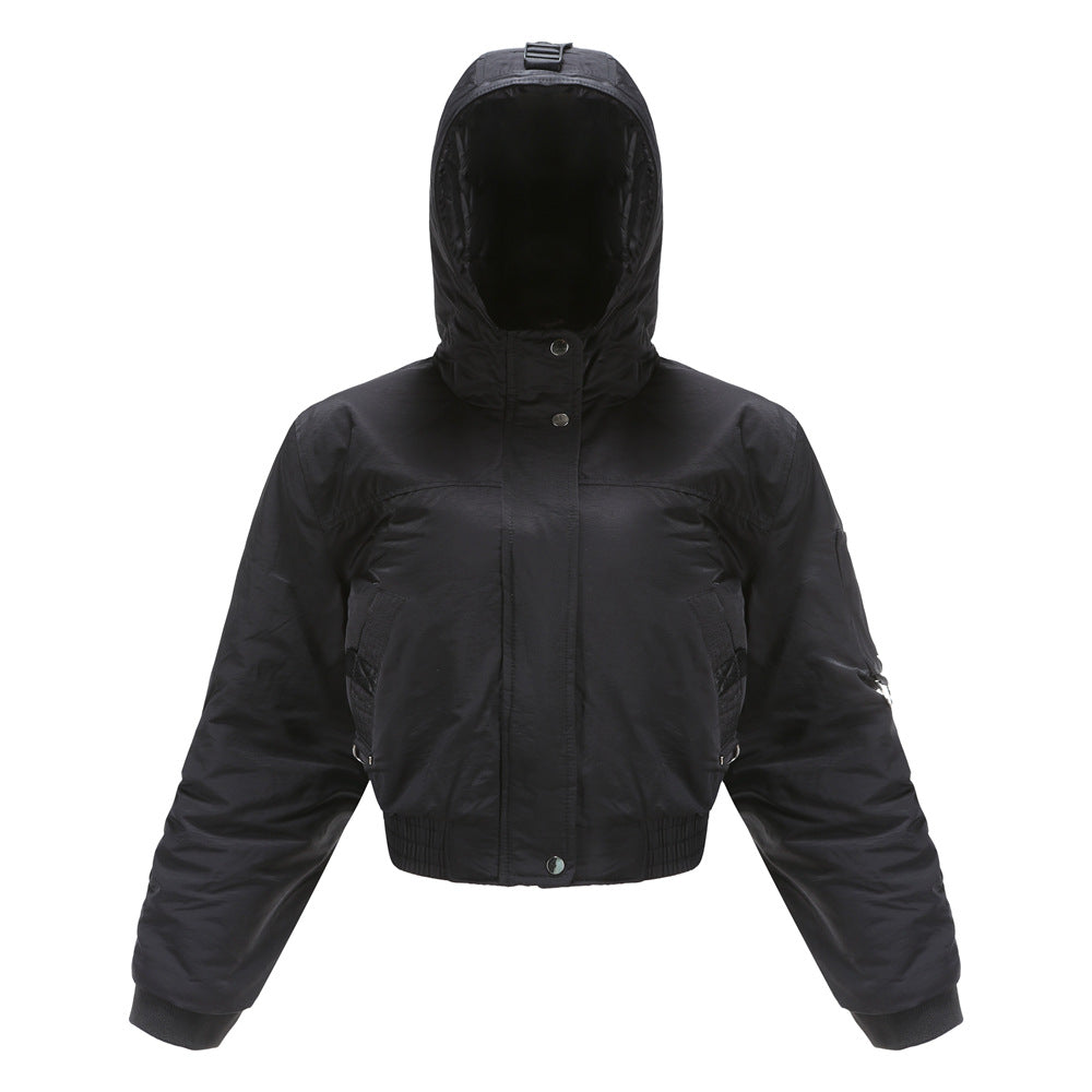 Damen modische kurz geschnittene Winterjacke Drune