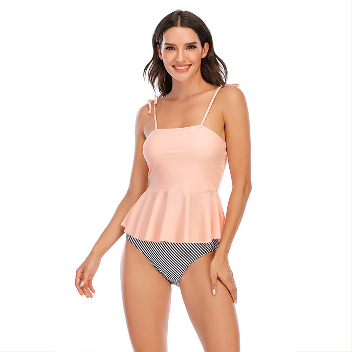 Damen Oberteil-Badeanzug mit schwingendem Design Drune