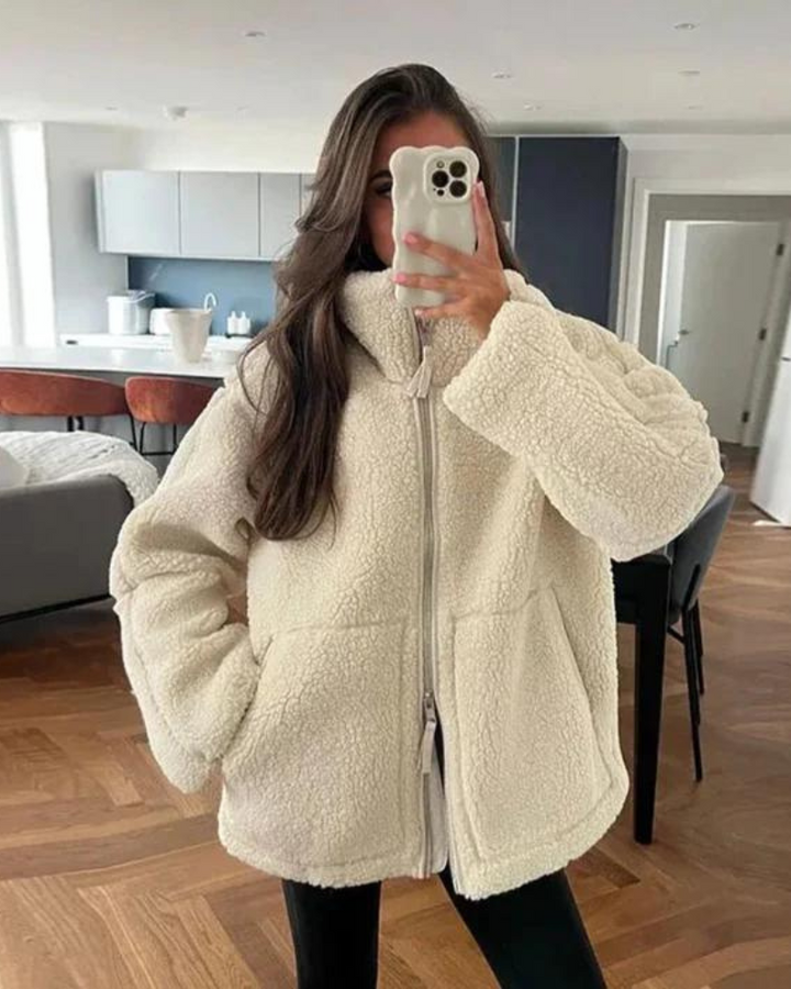 Drune | Warme Teddy Jacke