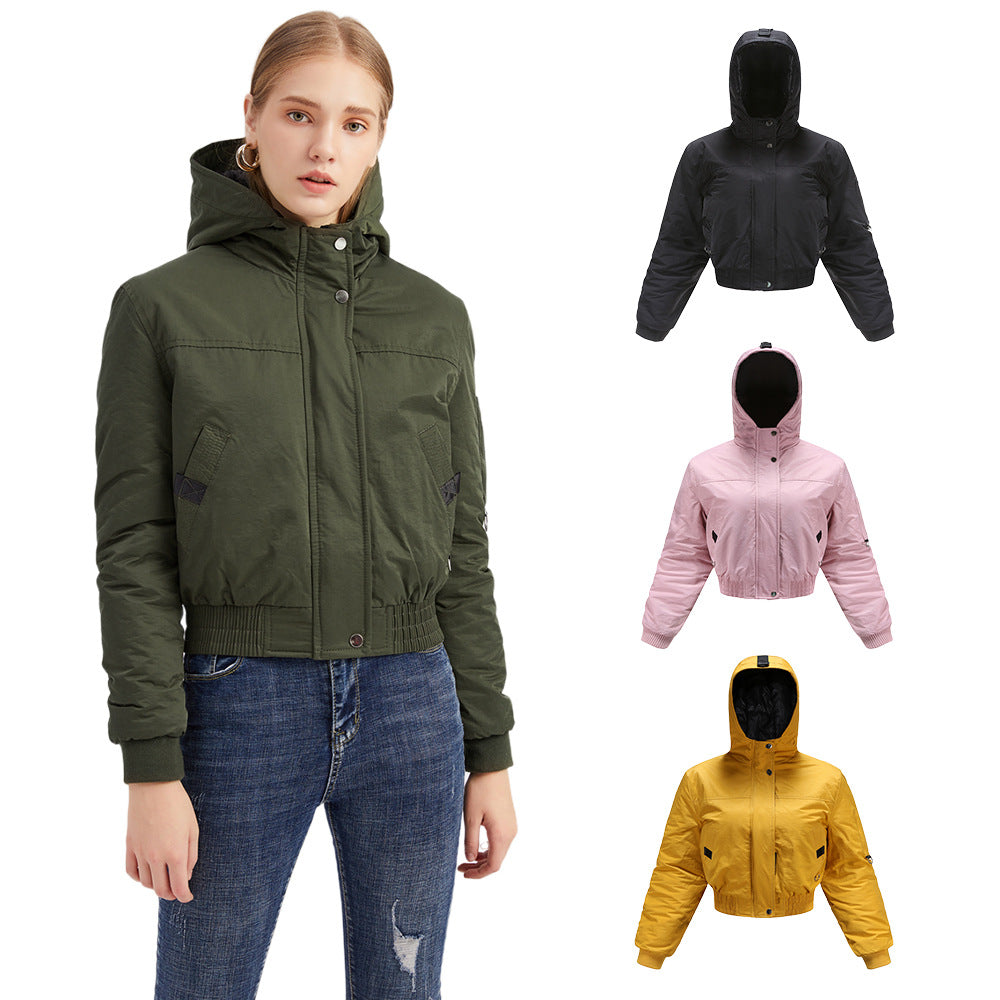 Damen modische kurz geschnittene Winterjacke Drune