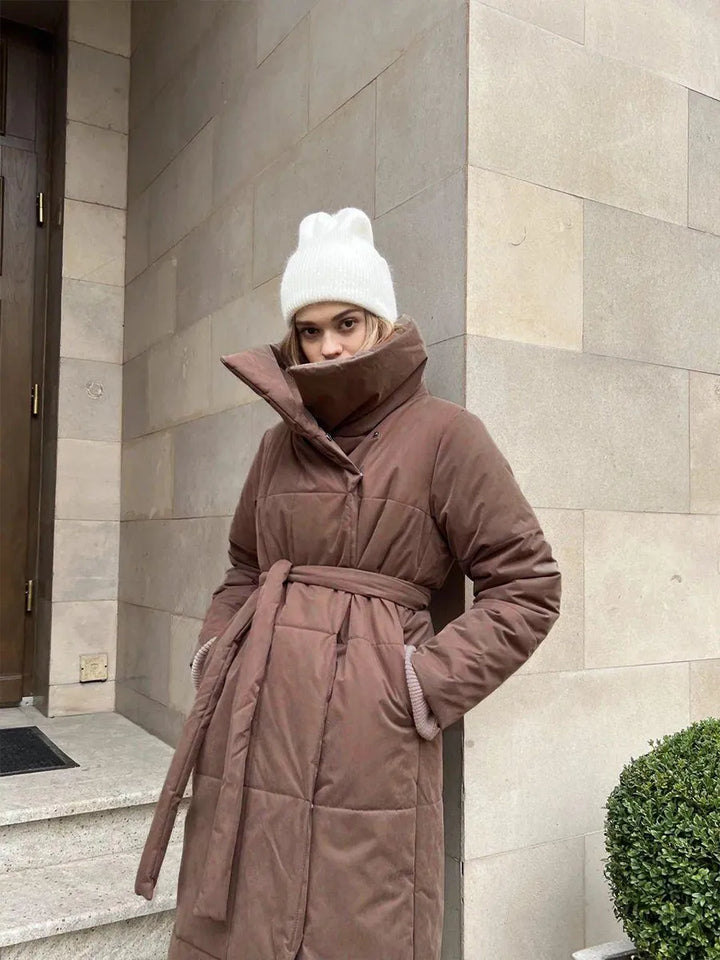 Drune | Eleganter Wintermantel mit breitem Kragen