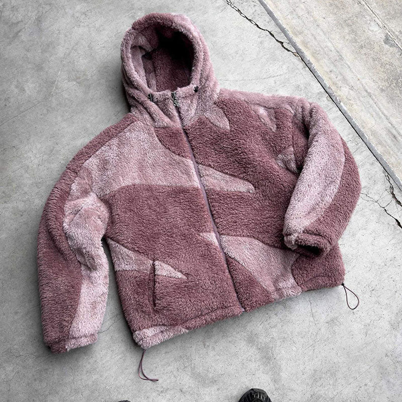Drune | Warme Lammwolljacke mit Reißverschluss