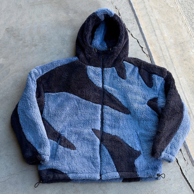 Drune | Warme Lammwolljacke mit Reißverschluss