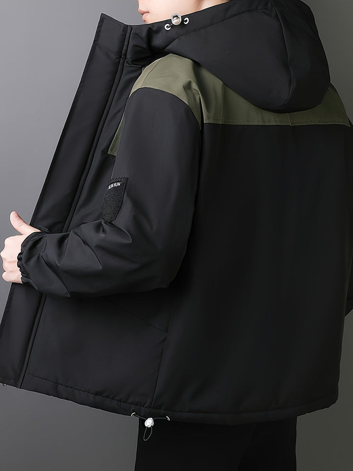 Drune |  Übergangsjacke - Winddichte Streetwear Jacke mit Kapuze & Utility-Taschen