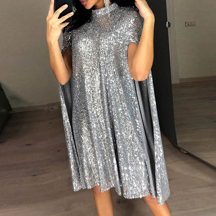 Damen Glamouröse Abendkleid mit Cape Drune