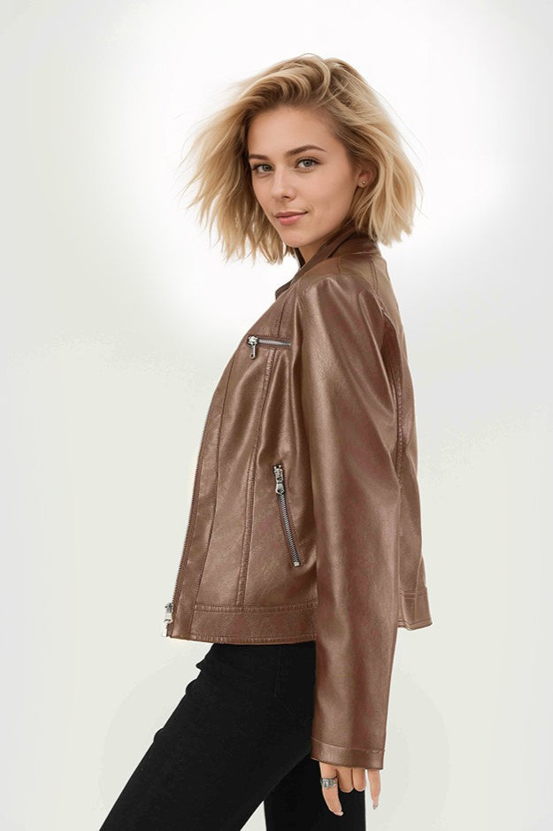 Drune | PU Biker Stil Jacke