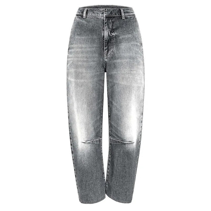 Drune | Jeansjacke mit Gürtel, Stehkragen und Langen Ärmeln