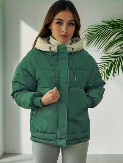 Drune | Damen Fleecegefütterte Kapuzenjacke