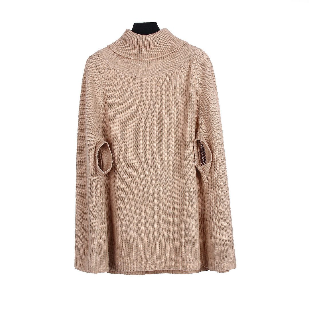 Damen Cape-Pullover mit strukturiertem Design und weitem Schnitt Drune