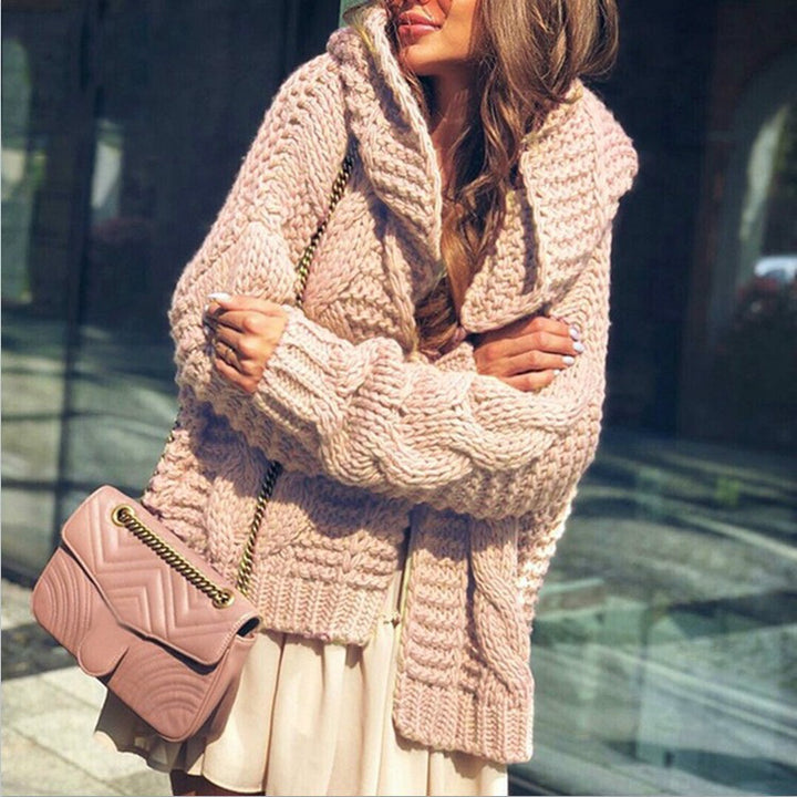Damen Grobstrickjacke mit lässigen Oversized-Schnitt Drune
