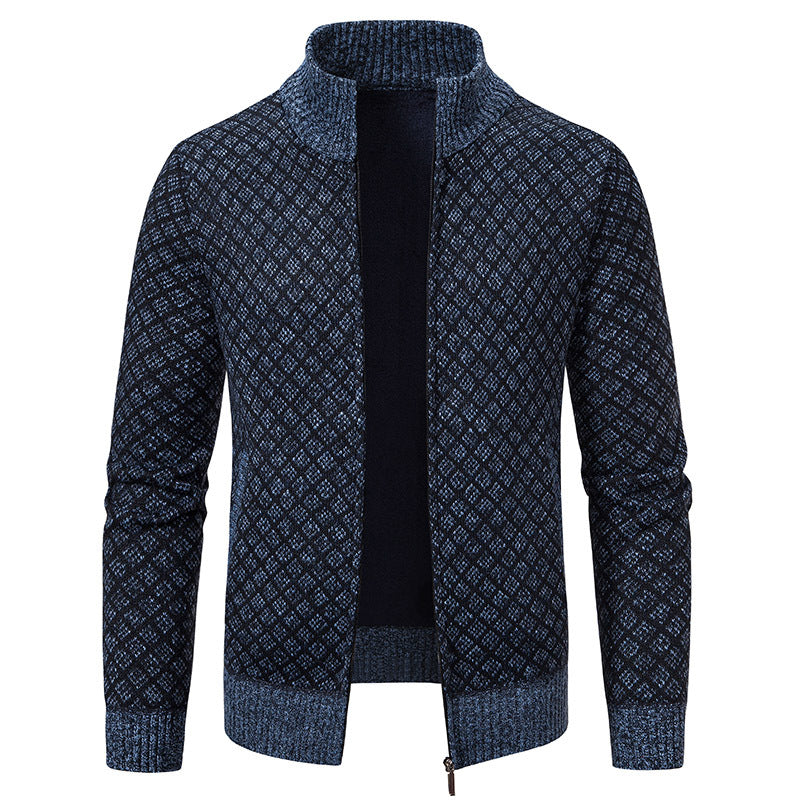 Drune | Lässige karierte Jacke mit hohem Kragen für Männer
