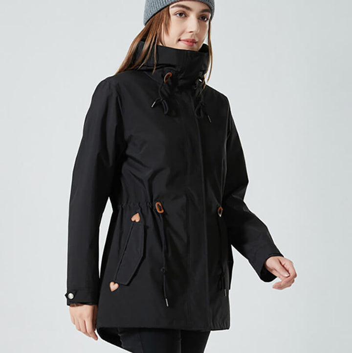 Drune | Kapuzenregenjacke - Verstellbare Passform - Leichtes Design - Outdoor-Essential