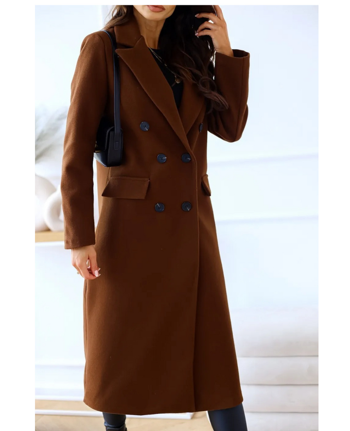 Drune | Lange Elegante Taillierte Trenchcoat Für Damen | Perfekt Für Herbst Und Winter